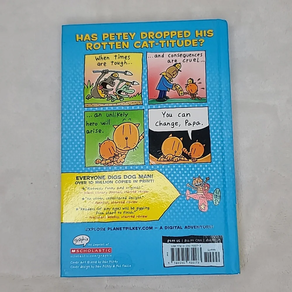 Kids/Childs Dog Man Two Book Set by Dav Pilkey 'Lord of the Fleas'/'And Cat Kid'